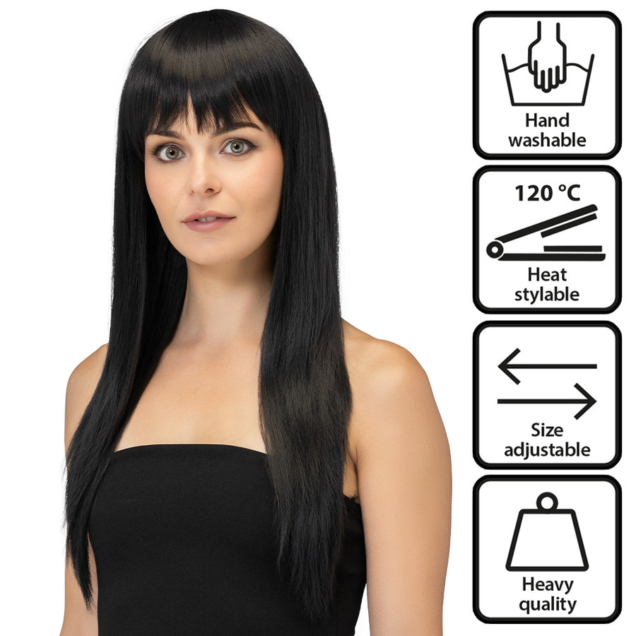 Boland pruik Valerina brilliant black high quality