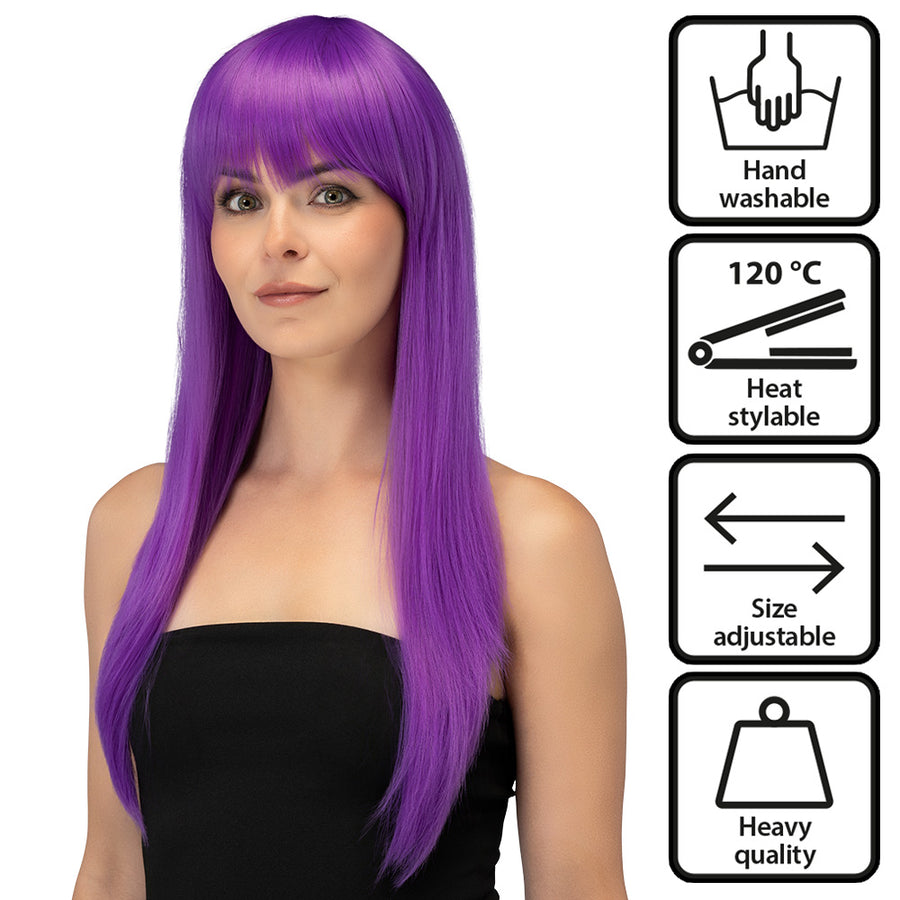 Boland pruik Valerina galactic purple high quality