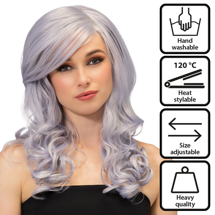 Boland pruik Julietta steel grey high quality
