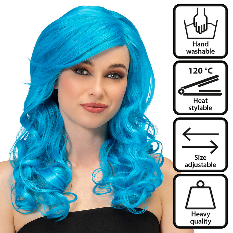 Boland pruik Julietta arctic blue high quality