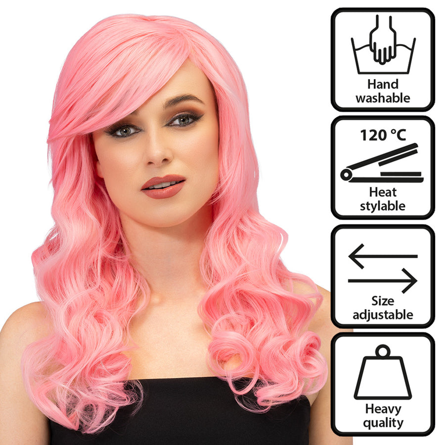 Boland pruik Julietta blush pink high quality