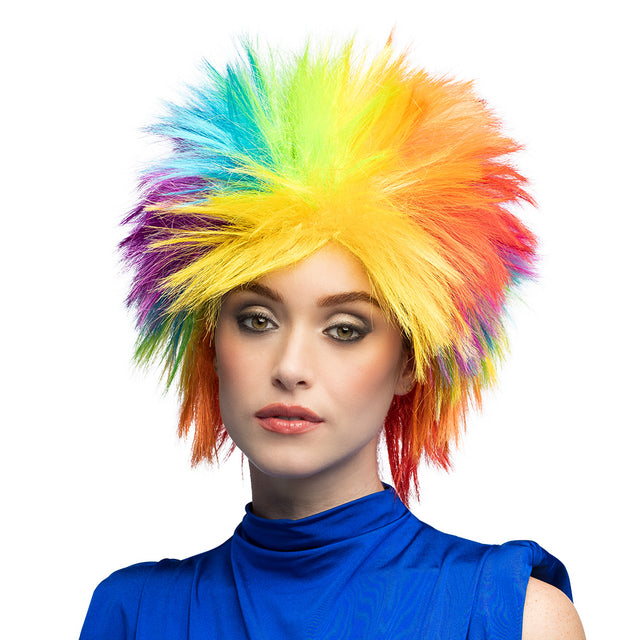 Boland pruik Punky rainbow