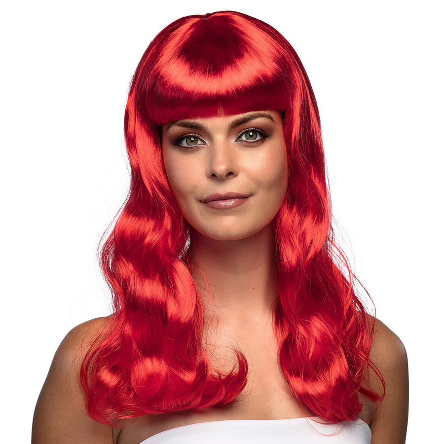 Boland pruik Chique rood