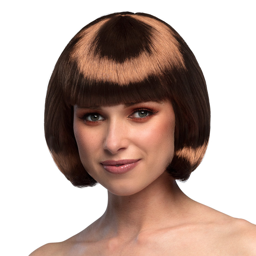 Boland pruik Cabaret bruin