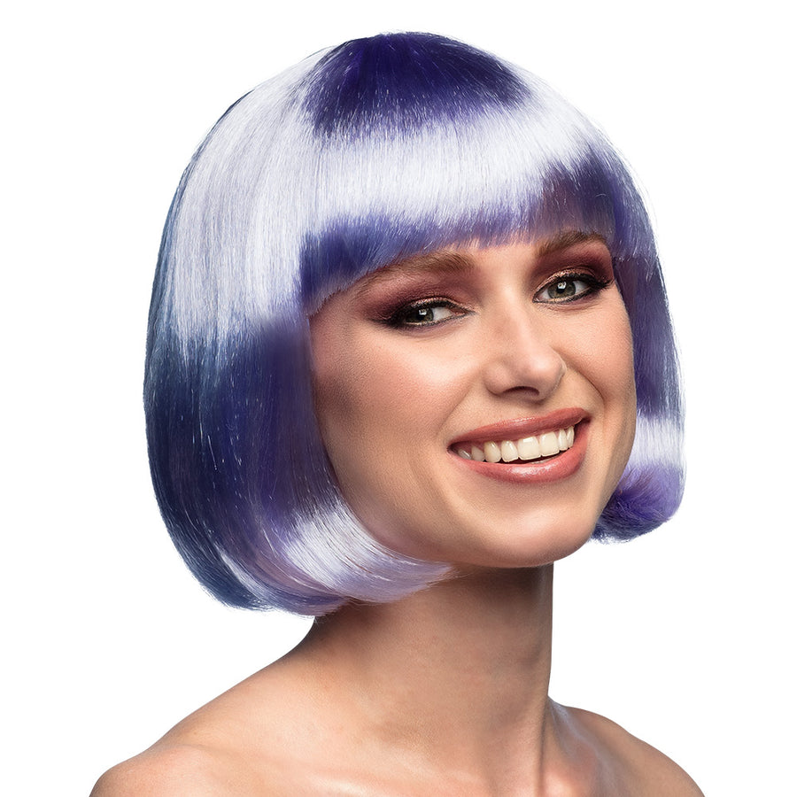 Boland pruik Cabaret lila