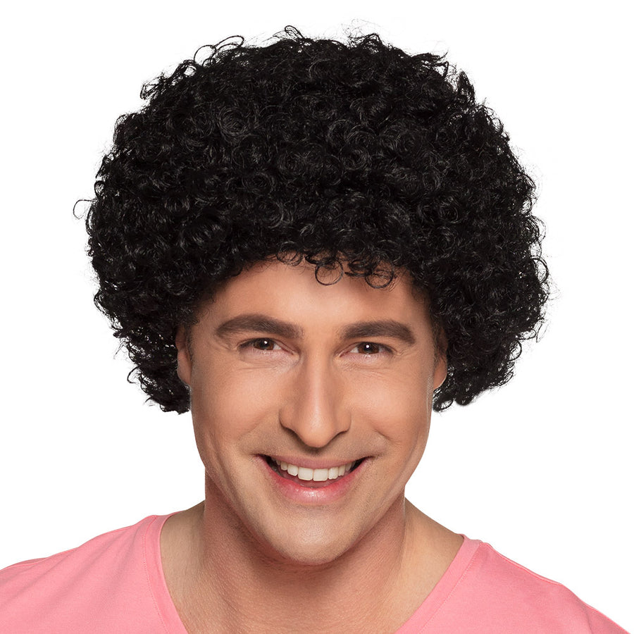 Boland pruik Curly zwart