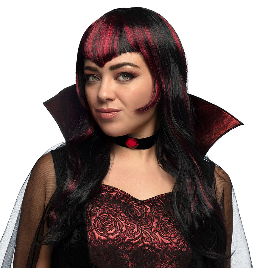 Boland pruik Vampire streaks