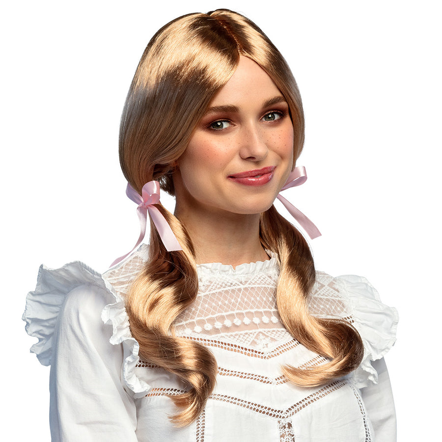 Boland pruik Schoolgirl blond