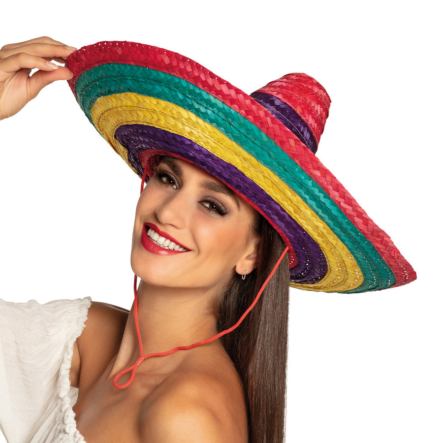 Boland sombrero Puebla veelkleurig (Ø 49 cm)
