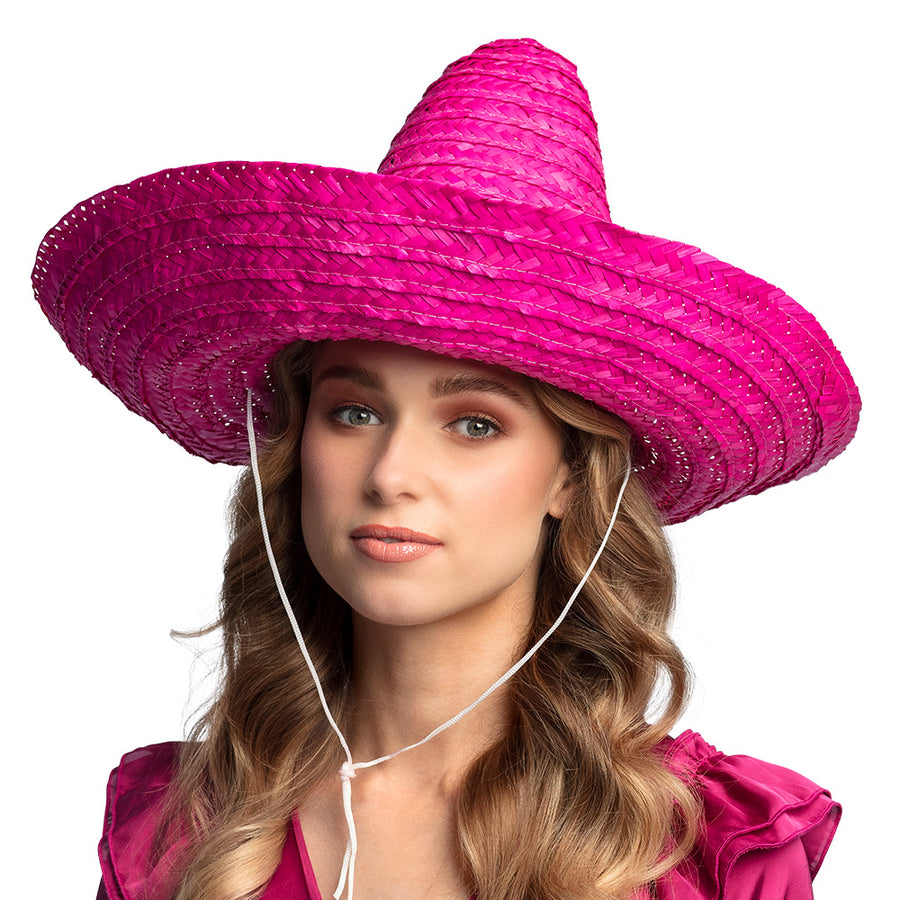 Boland sombrero Puebla roze (Ø 49 cm)