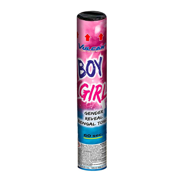 Gender Reveal bengaalse fakkel - roze