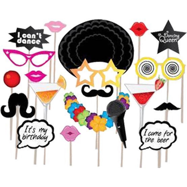 Photobooth props - 20 stuks - Party
