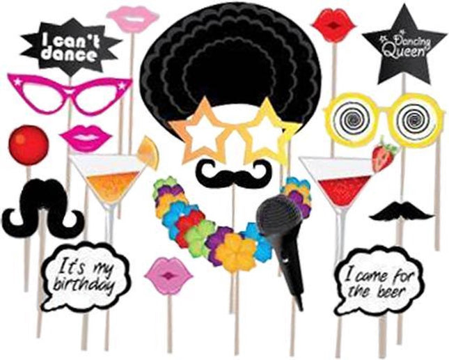 Photobooth props - 20 stuks - Party