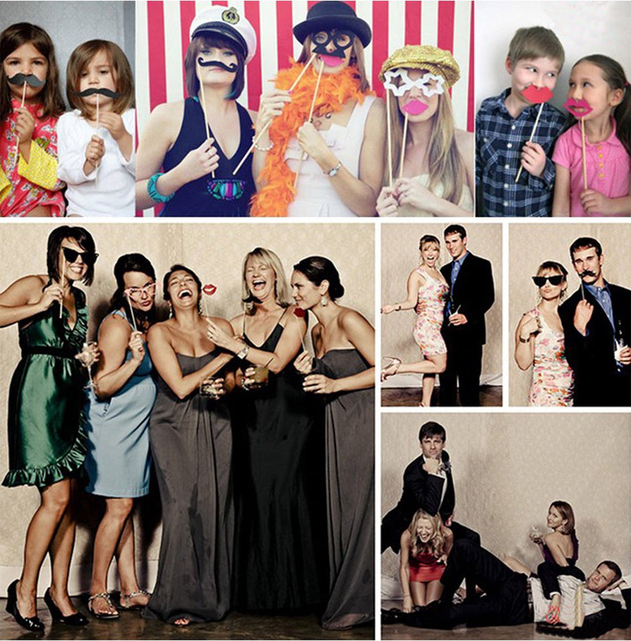 Photobooth props - 20 stuks - Party
