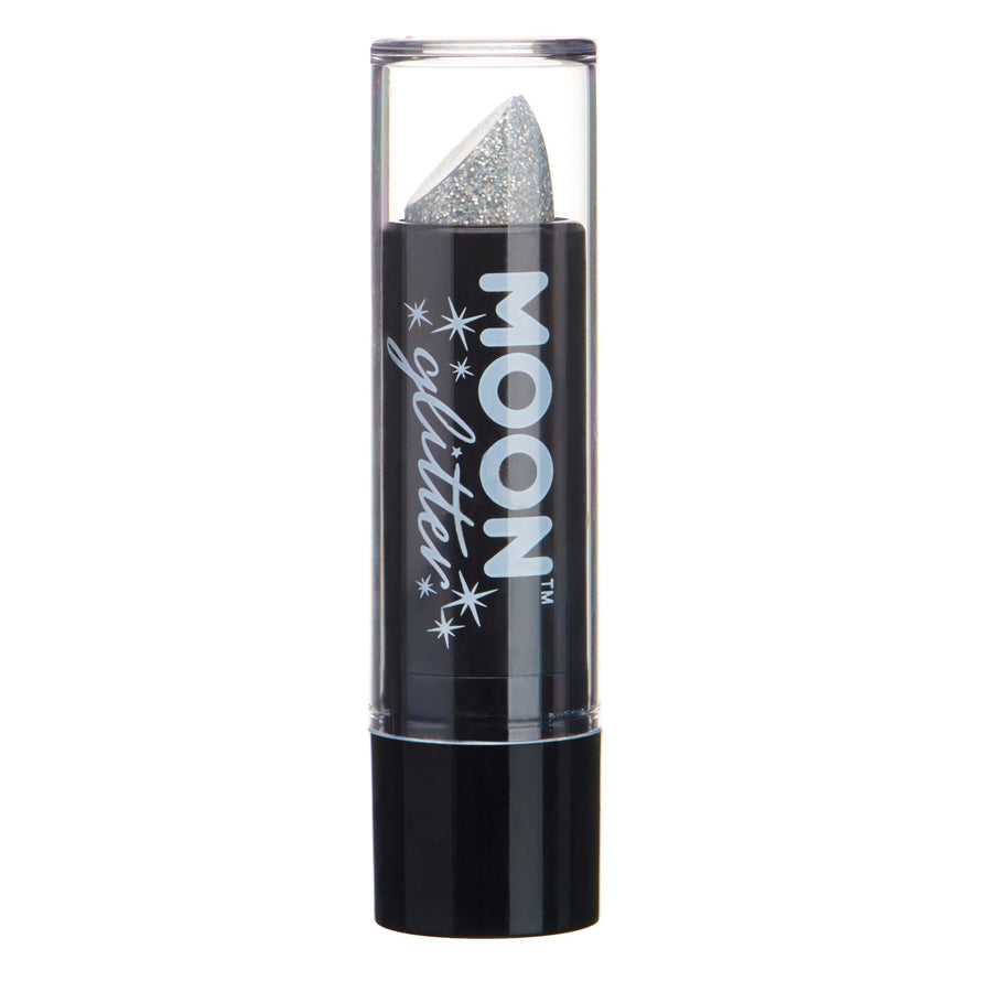 Moon Creations Holografische glitterlipstick zilver - 4,2 gram