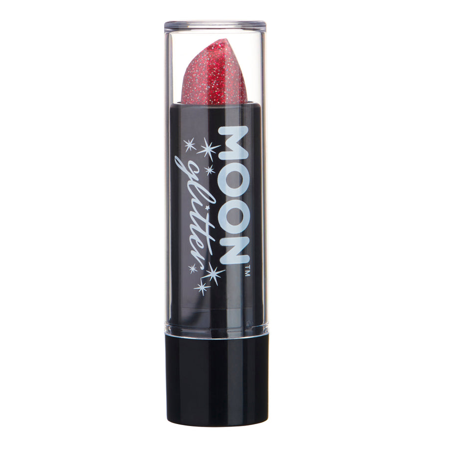 Moon Creations Holografische glitterlipstick rood - 4,2 gram