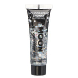 Moon Creations Chunky holografische glittergel zilver - 12 ml