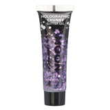 Moon Creations Chunky holografische glittergel paars - 12 ml