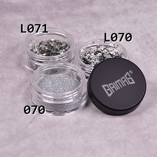 Grimas Cosmetische glitter Bio zilver L071 - 5 ml - voorbeeld 4