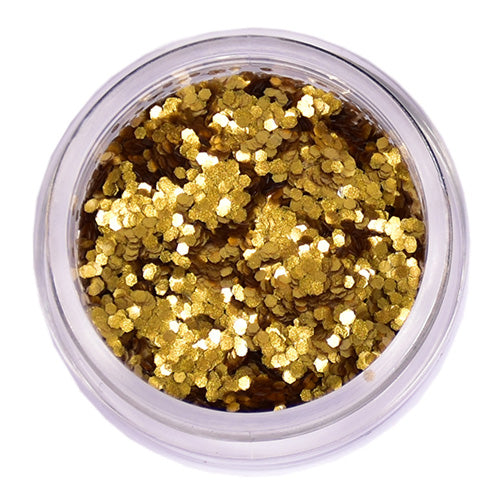 Grimas Cosmetische glitter Bio donkergoud L073 - 5 ml - voorbeeld 1
