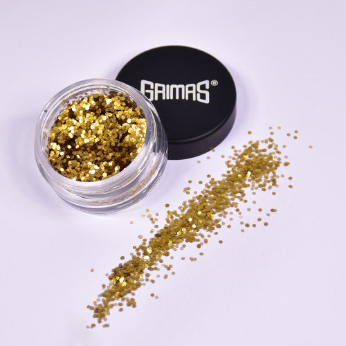 Grimas Cosmetische glitter Bio donkergoud L073 - 5 ml - voorbeeld 2