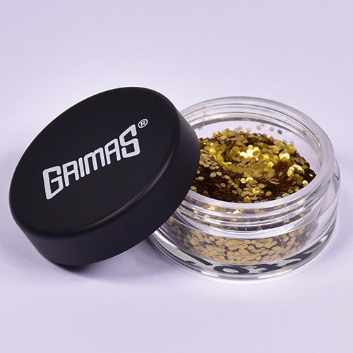 Grimas Cosmetische glitter Bio donkergoud L073 - 5 ml - voorbeeld 3