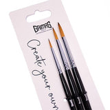 Grimas Schminkpenselenset rond 2/4/6 - 3 stuks