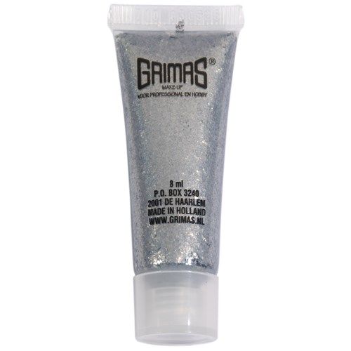 Grimas Glittergel Shimmer Gel zilver 710 - 8 ml