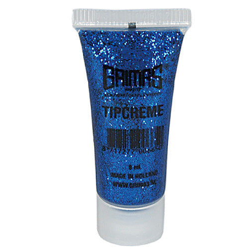 Grimas Glittergel Tipcrème blauw 031 - 8 ml - voorbeeld 1
