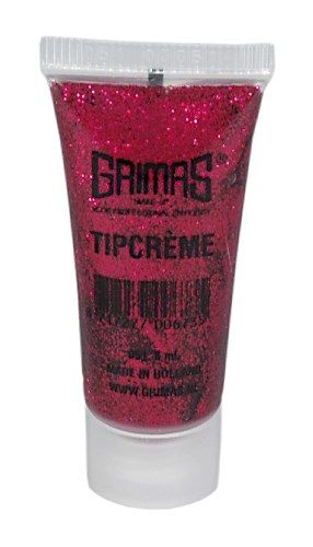 Grimas Glittergel Tipcrème rood 051 - 8 ml