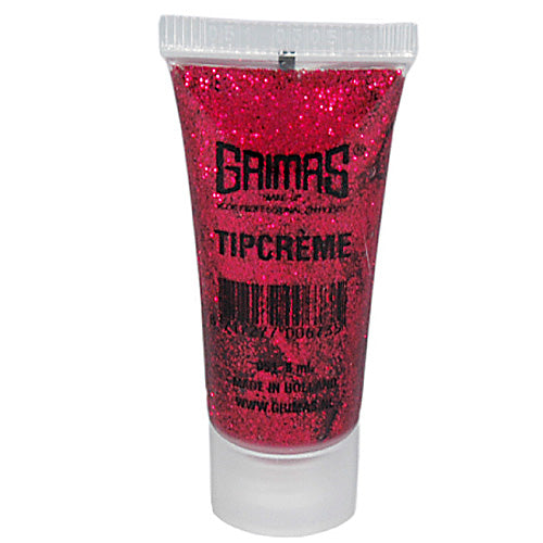 Grimas Glittergel Tipcrème rood 051 - 8 ml - voorbeeld 1