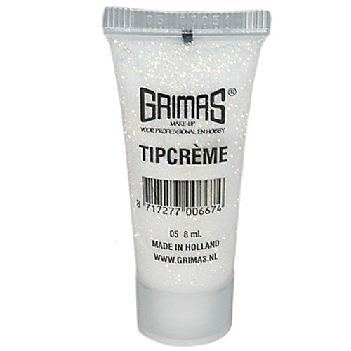 Grimas Glittergel Tipcrème parelmoer rood 05 - 8 ml - voorbeeld 1