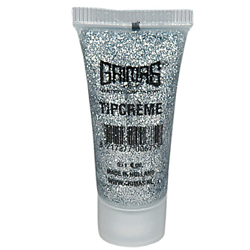 Grimas Glittergel Tipcrème zilver 071 - 8 ml - voorbeeld 1