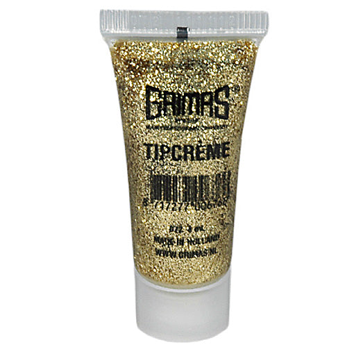 Grimas Glittergel Tipcrème goud 072 - 8 ml - voorbeeld 1