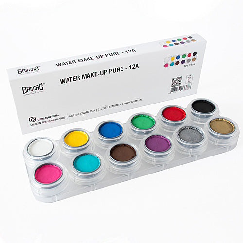 Grimas Schminkpalet basis 12A - 12 x 2,5 ml - voorbeeld 1