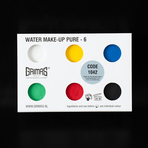 Grimas Schminkpalet primair 6 - 6 x 2,5 ml - voorbeeld 2