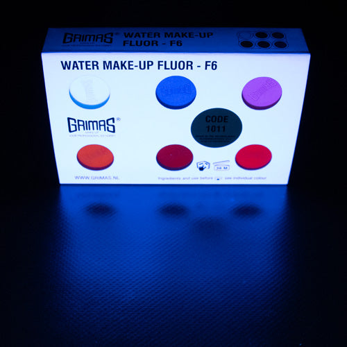 Grimas Schminkpalet fluor F6 - 6 x 2,5 ml - voorbeeld 3