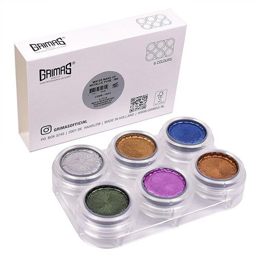 Grimas Schminkpalet metallic M6 - 6 x 2,5 ml