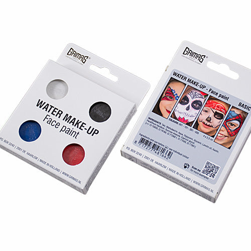 Grimas Waterschminkset Basic - 4 x 2,5 ml - voorbeeld 4