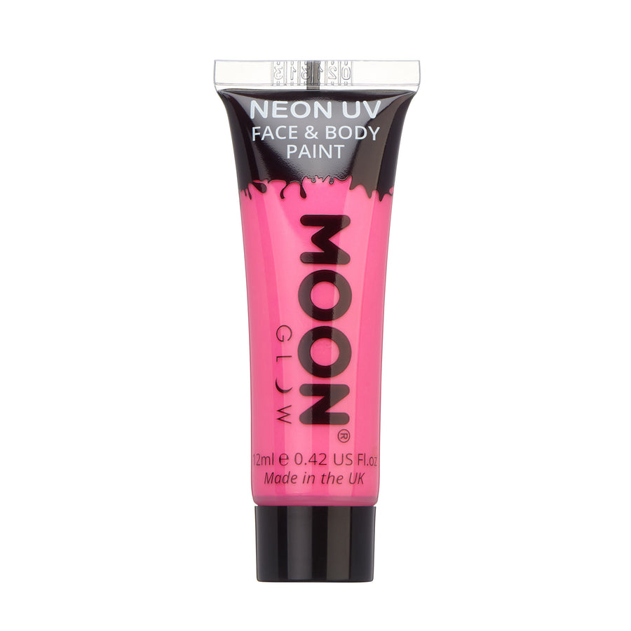 Moon Creations Neon UV gezichts- en bodypaint roze - 12 ml