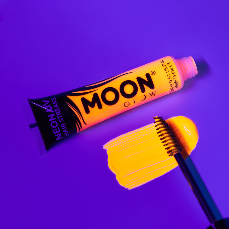 Moon Creations Neon UV haarmascara oranje - 15 ml