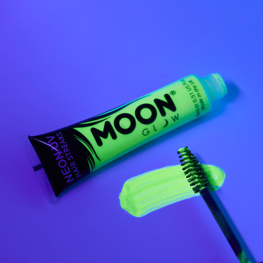 Moon Creations Neon UV haarmascara groen - 15 ml