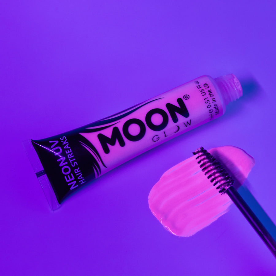 Moon Creations Neon UV haarmascara paars - 15 ml