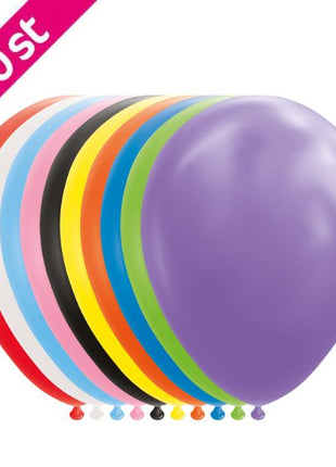 Ballonnen - 100 stuks - 30 cm - diverse kleuren