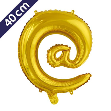 Folieballon - 40 cm - goud - symbolen
