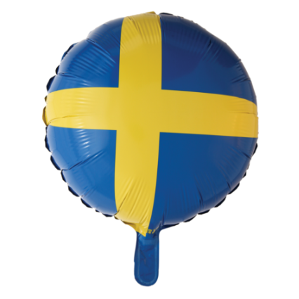 Folienballon Schweden - 45 cm