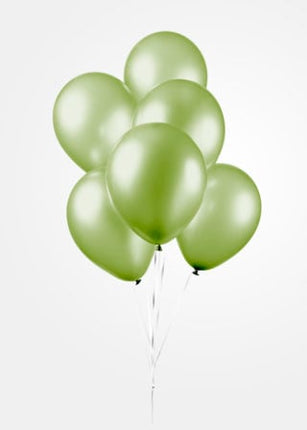 Ballonnen - 10 stuks - 30 cm - Groen metallic