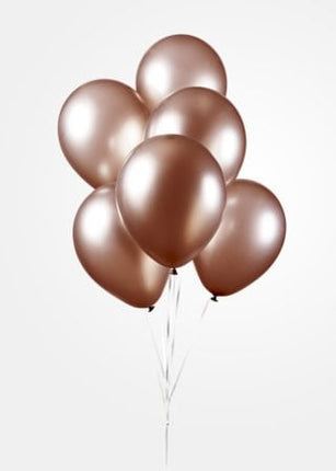 Ballonnen - 10 stuks - 30 cm - Koper metallic