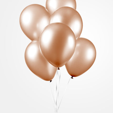 Ballonnen - 10 stuks - 30 cm - Peach metallic
