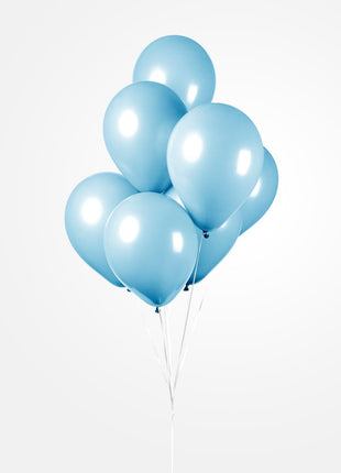 Ballonnen - 10 - stuks - 30 cm - licht blauw